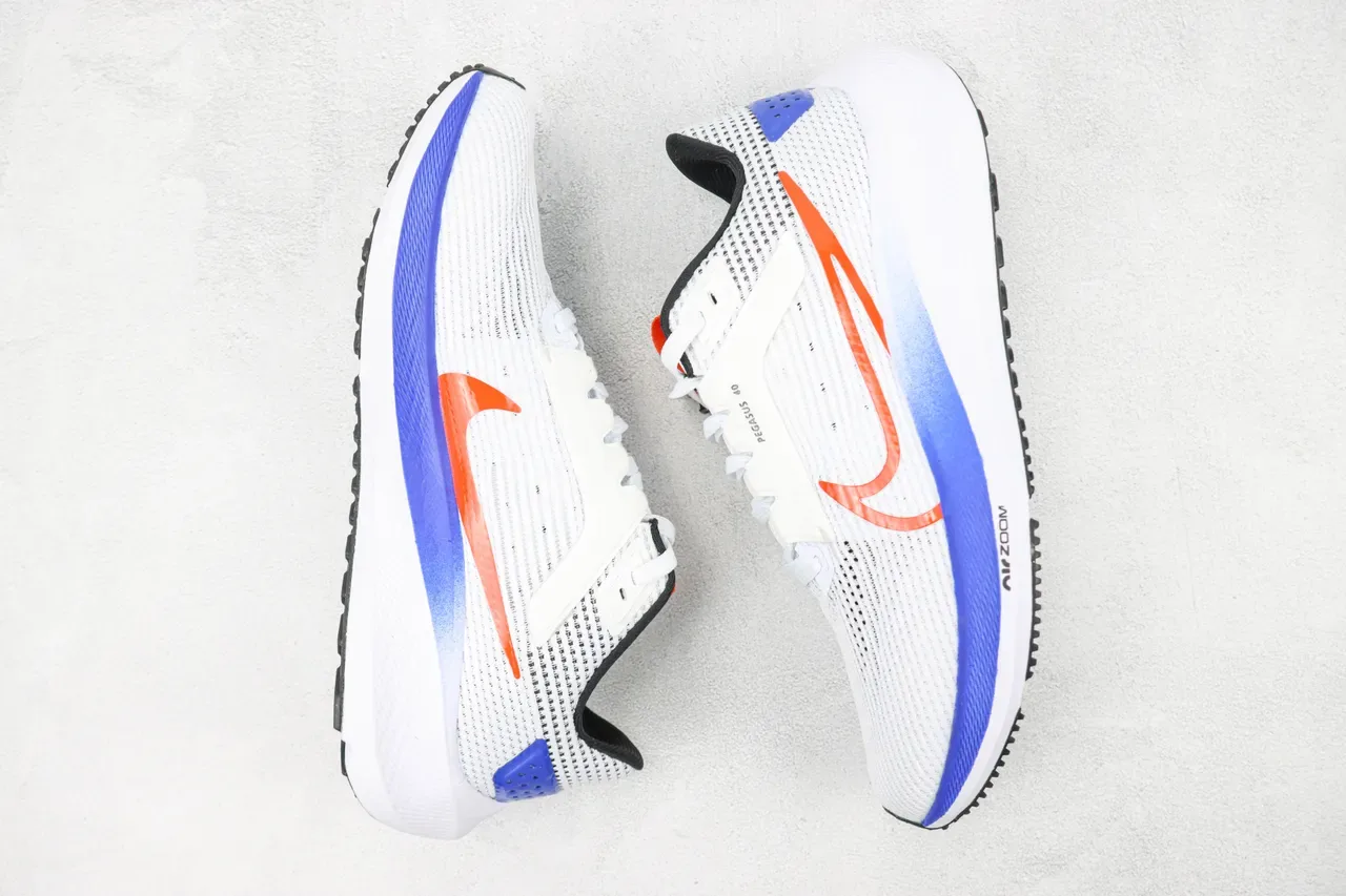 Nike Air Zoom Pegasus 40 White Orange Blue Running Shoes 2