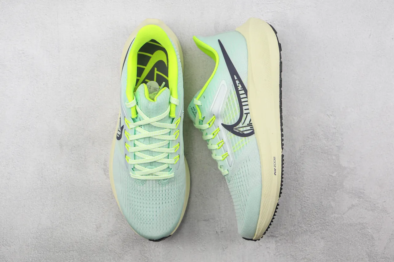 Nike Air Zoom Pegasus Mint Green Neon Lime Running Shoes 3
