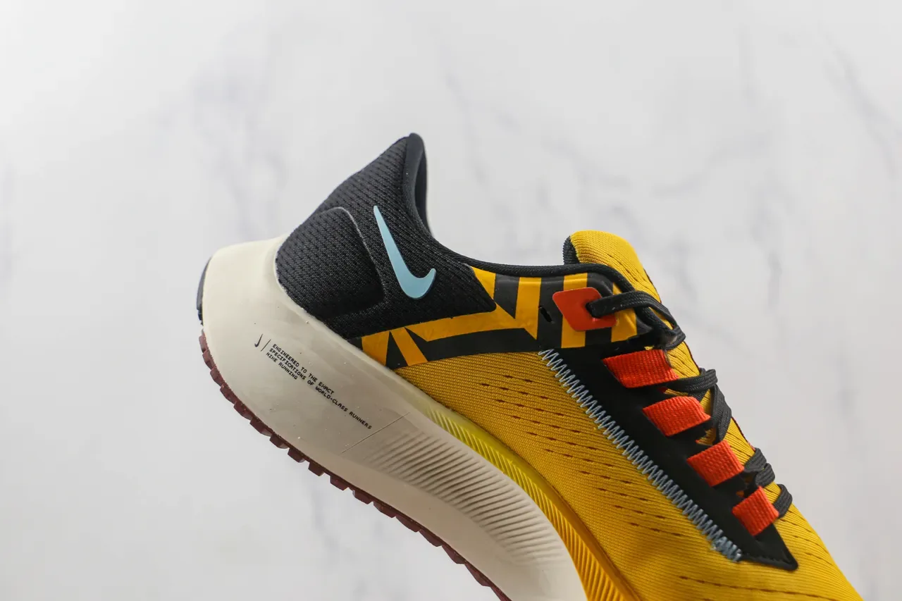 Nike Air Zoom Pegasus Tênis de corrida Amarelo Preto Laranja 5