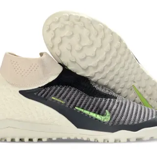 Nike بيج أخضر جوارب فت محبوك علو مختلف الملمس أبيض فاتح مقدمة القدم عشب اصطناعي أحذية كرة قدم
