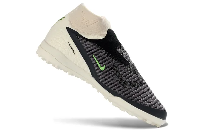 Nike Beige Verde Ajuste de Calcetín Superior de Tejido Texturizado Ante-pié Blanco Césped Artificial Zapatos de Fútbol 4