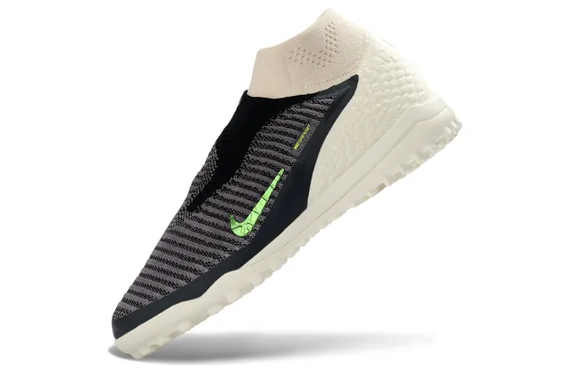 Nike Beige Verde Ajuste de Calcetín Superior de Tejido Texturizado Ante-pié Blanco Césped Artificial Zapatos de Fútbol 5