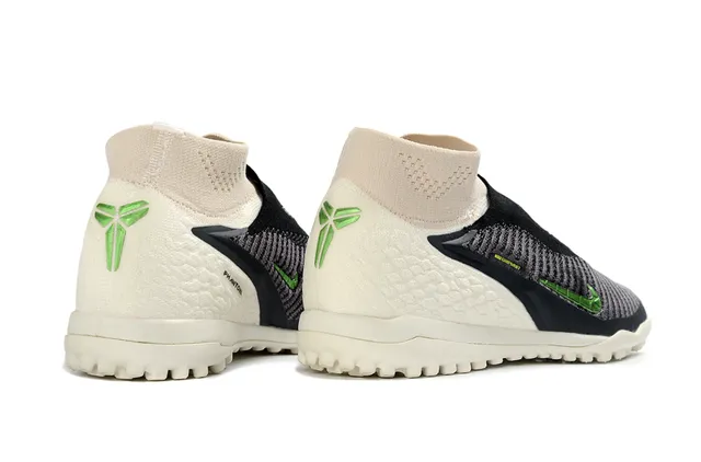 Nike Beige Verde Ajuste de Calcetín Superior de Tejido Texturizado Ante-pié Blanco Césped Artificial Zapatos de Fútbol 7