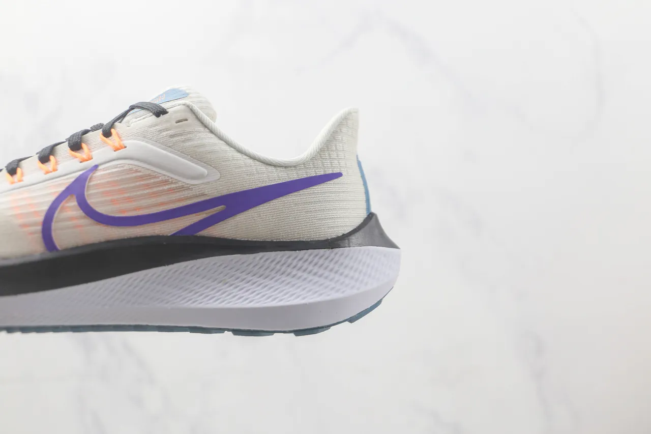Nike Beige Púrpura Upper de Knit Ingenieril Asimétrico Contrahelicoidal Zapatillas de Running 7