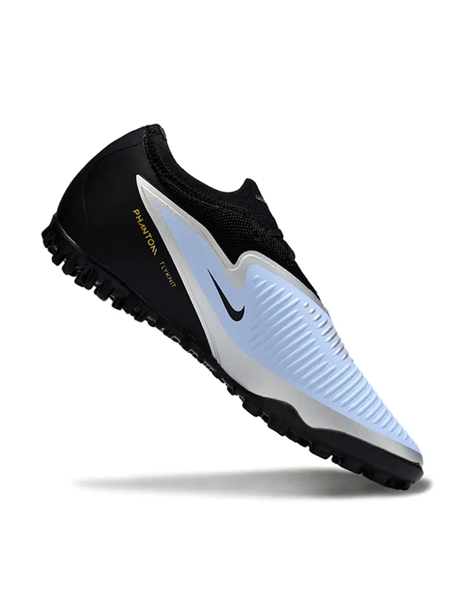 Nike Black Gold Low-Cut Synthetic Upper Conical Molded Studs Artificial-Grass Soccer Shoes 2