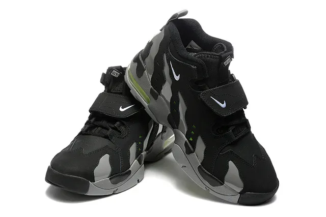 Nike Negro Gris High-Top Camo Overlay Zapatos de Baloncesto 3