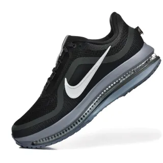 Nike काला भूरा बुनाई ऊपरी पूर्ण-लंबाई दृश्यमान Air Unit दौड़ने वाले जूते