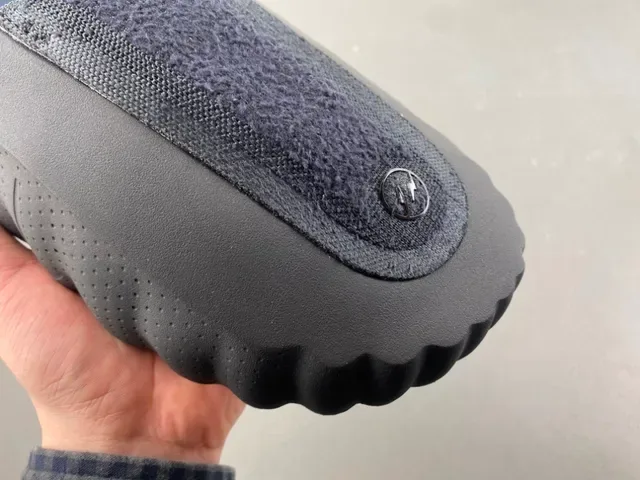 Nike Black Navy Molded Foam Sole Textile Strap Slippers 2