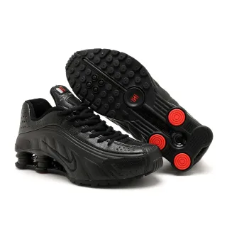 Nike أسود أحمر وجه علوي جلد مثقب قفص مصمم وسط حذاء أحذية رياضية أسلوب حياة