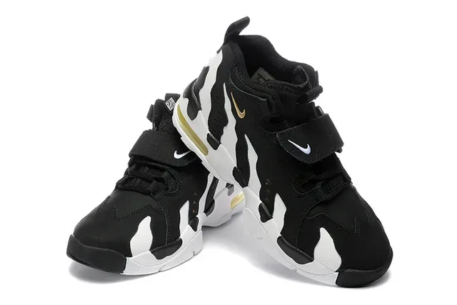Nike Black White High-Top Cow-Print Overlay Lifestyle Sneakers 3