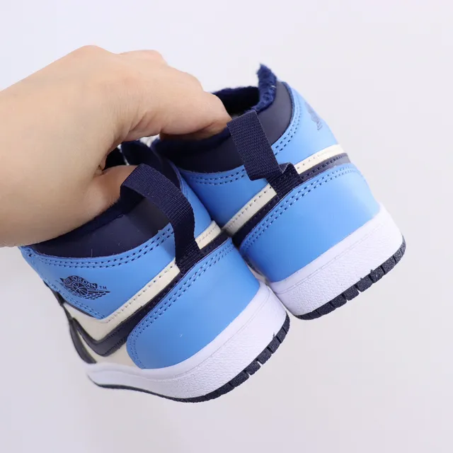 Nike काला सफेद हाई-टॉप पैडेड कॉलर बास्केटबॉल जूते 12