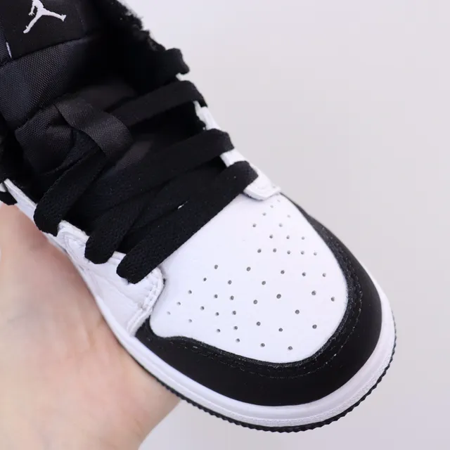 Nike काला सफेद हाई-टॉप पैडेड कॉलर बास्केटबॉल जूते 20