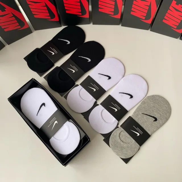 Nike Chaussettes Noires et Blanches No-Show Low-Cut 5