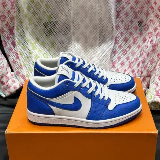 Nike Sneakers Lifestyle Azul y Blanco Low-Top Canvas y Cuero