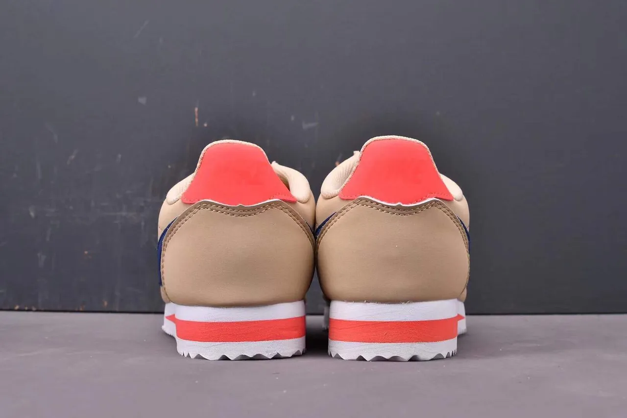 Nike Cortez Beige Navy Red Lifestyle Sneakers 9