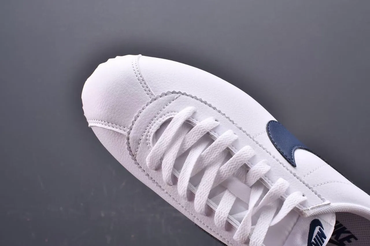 Nike Cortez White Navy Red Lifestyle Sneakers 7