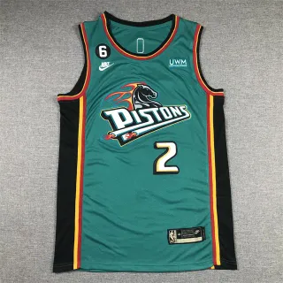 Nike Detroit Pistons Corningham Classic Green Horse Head 篮球球衣
