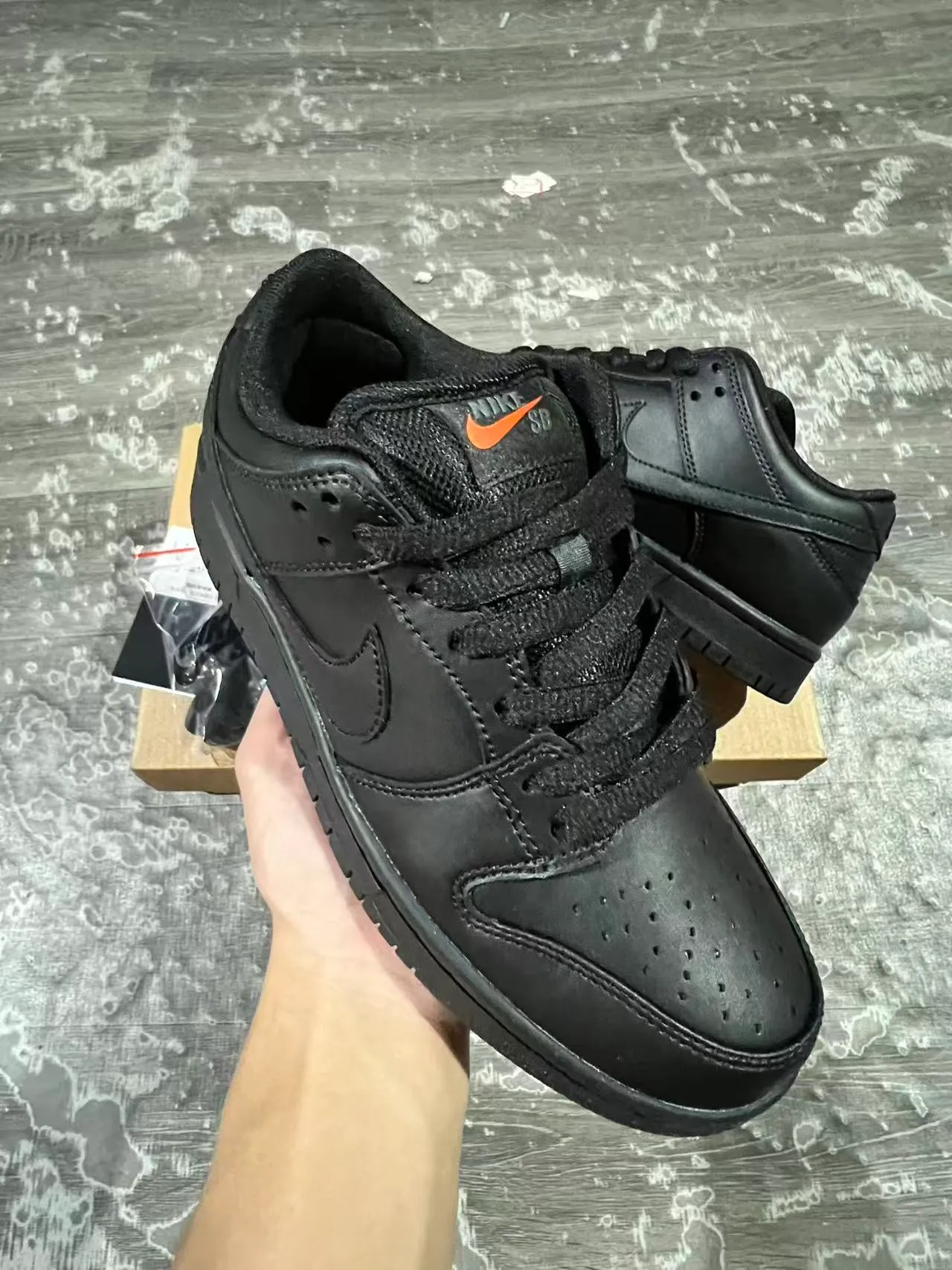 Nike Dunk Low Tout Noir Chaussures de Skateboard 2