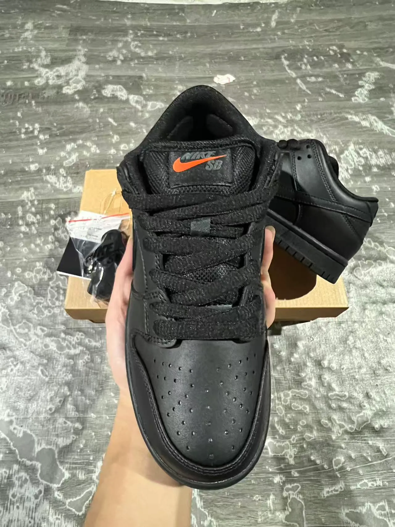 Nike Dunk Low Tout Noir Chaussures de Skateboard 3