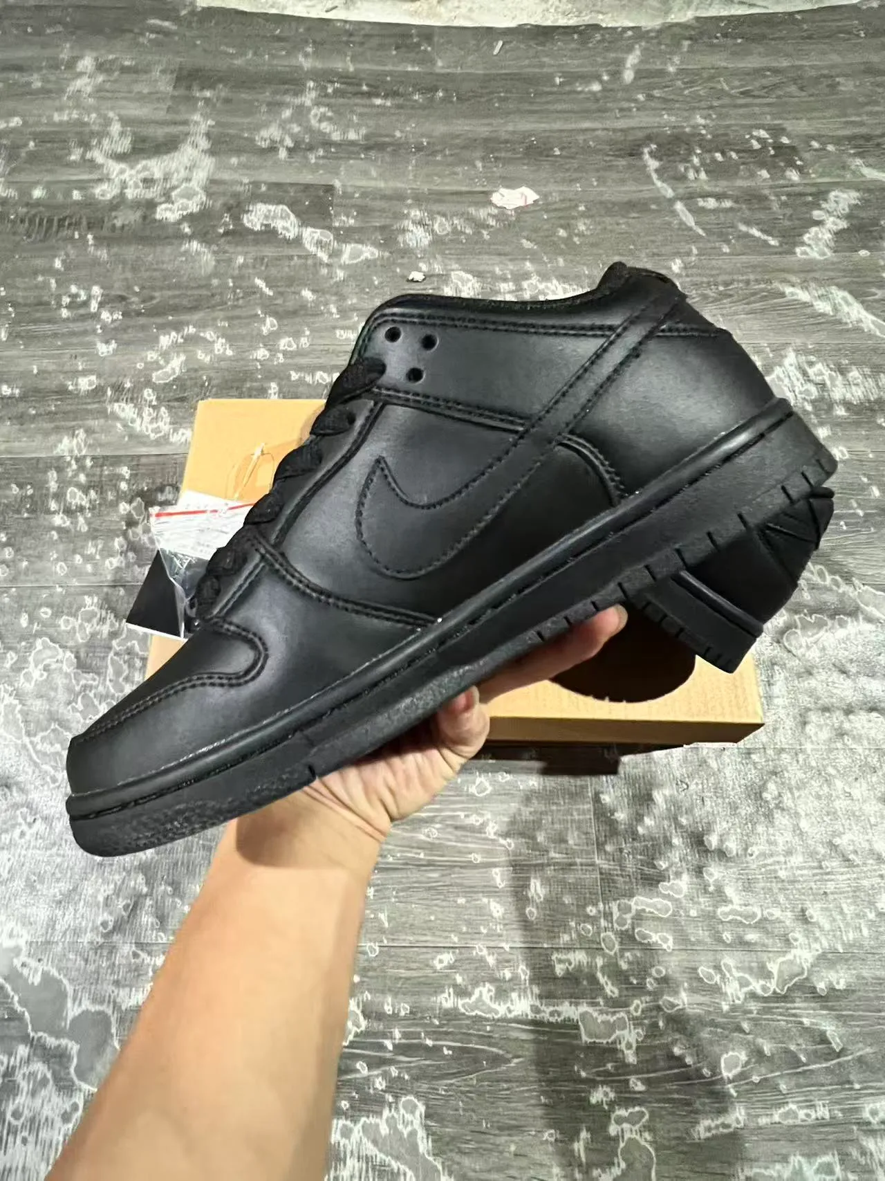 Nike Dunk Low Tout Noir Chaussures de Skateboard 5