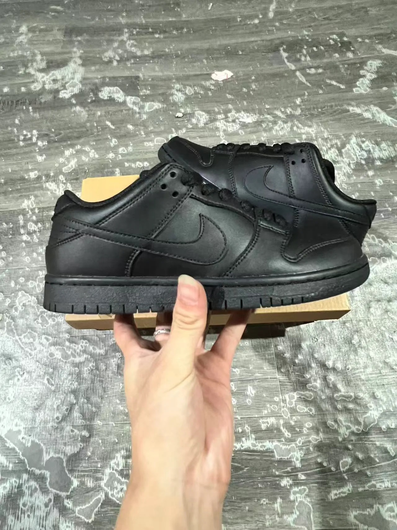 Nike Dunk Low Tout Noir Chaussures de Skateboard 7