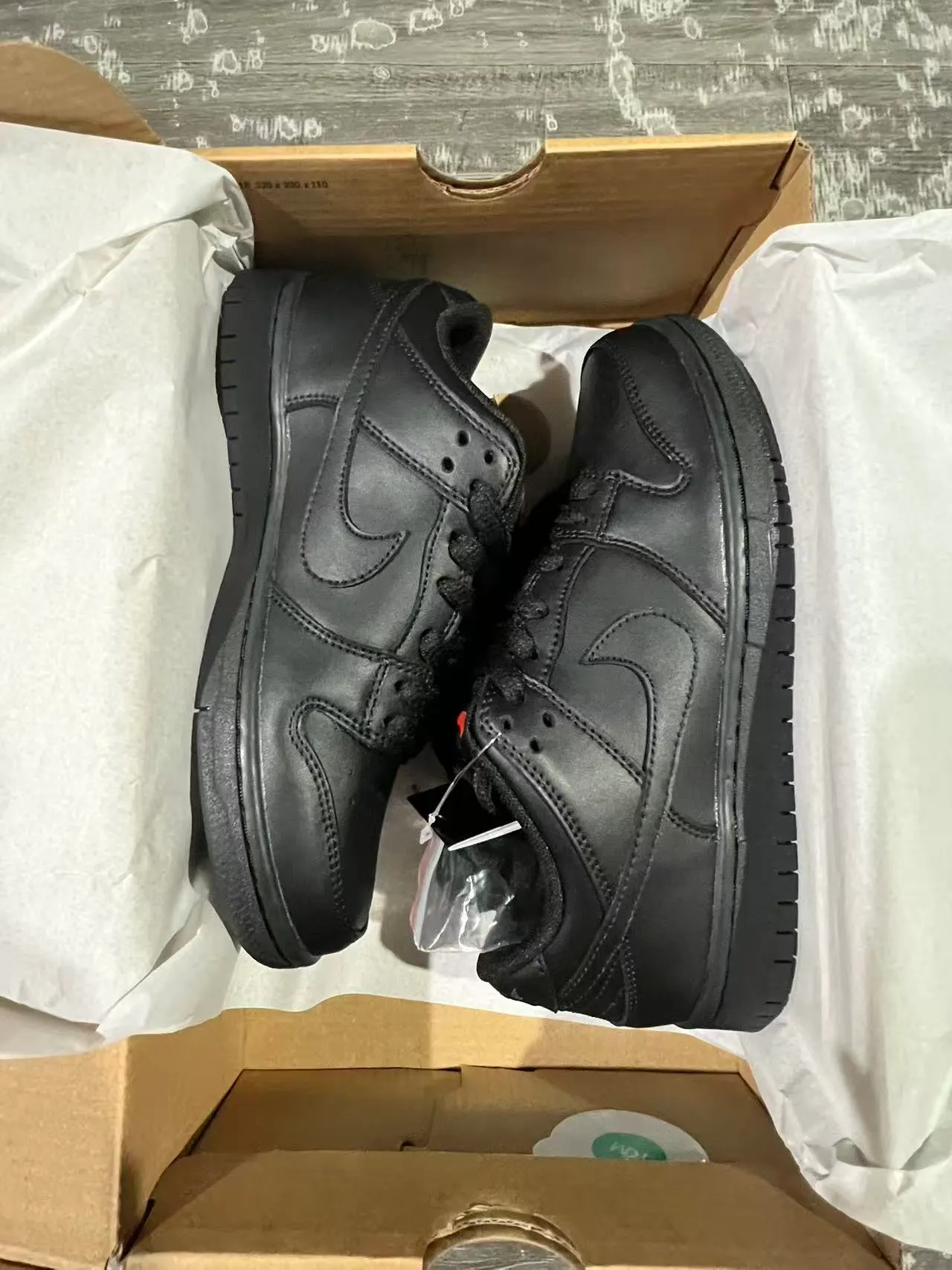 Nike Dunk Low Tout Noir Chaussures de Skateboard 9