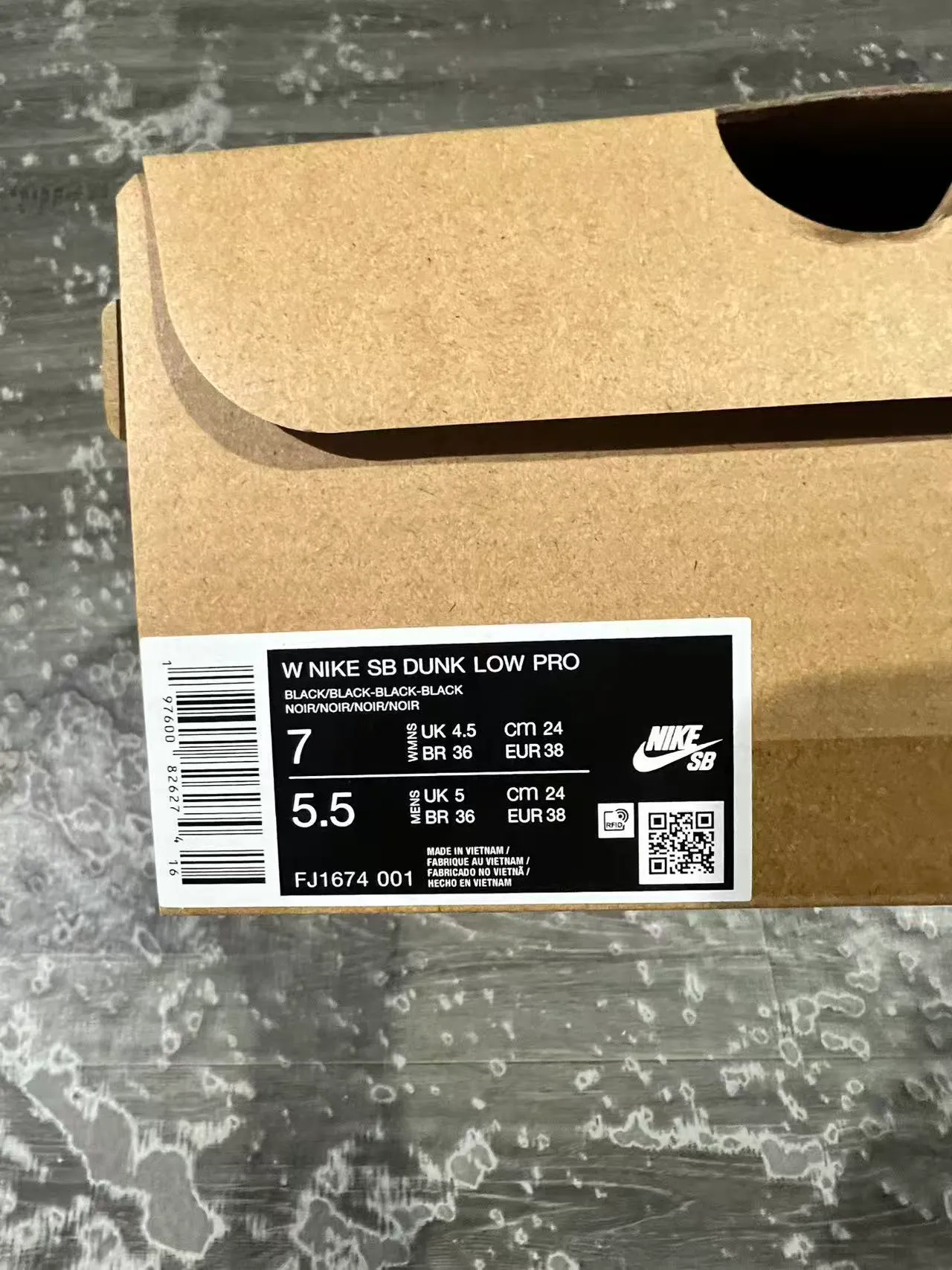 Nike Dunk Low Tout Noir Chaussures de Skateboard 10