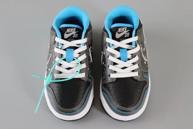 Nike Dunk Low Batman কালো লাল স্কেটবোর্ড জুতা 6