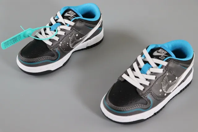 Nike Dunk Low Batman কালো লাল স্কেটবোর্ড জুতা 7