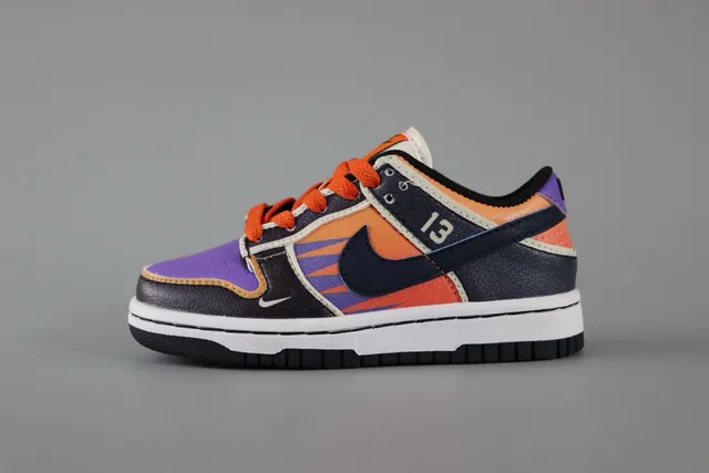 Nike Dunk Low Batman কালো লাল স্কেটবোর্ড জুতা 11