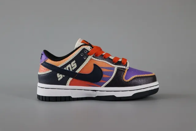Nike Dunk Low Batman কালো লাল স্কেটবোর্ড জুতা 12