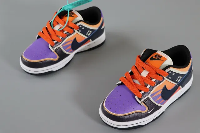 Nike Dunk Low Batman কালো লাল স্কেটবোর্ড জুতা 16