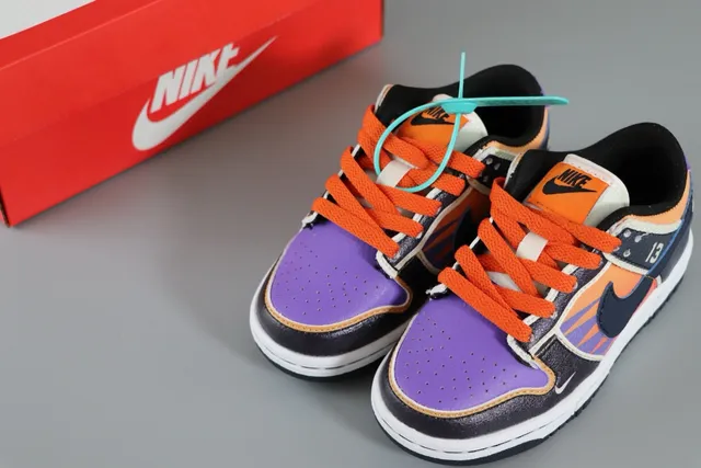 Nike Dunk Low Batman কালো লাল স্কেটবোর্ড জুতা 19