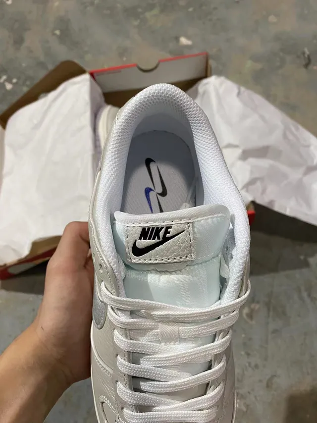 Nike Dunk Low Metallic Silver Lifestyle Sneakers 8