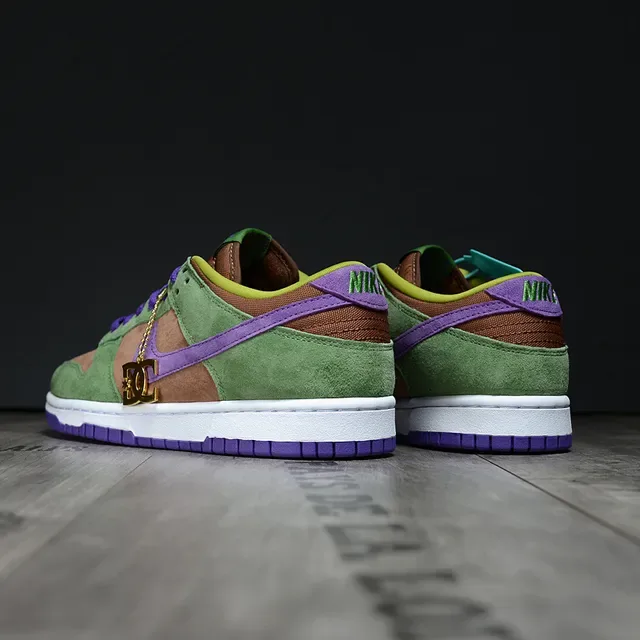 Nike Dunk Low أخضر زيتوني بنفسجي كاكي أحذية أسلوب حياة 4