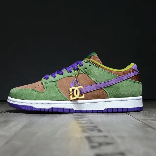 Nike Dunk Low أخضر زيتوني بنفسجي كاكي أحذية أسلوب حياة 7