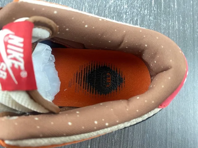 Nike Dunk Low Orange Beige Black Skateboard Shoes 11