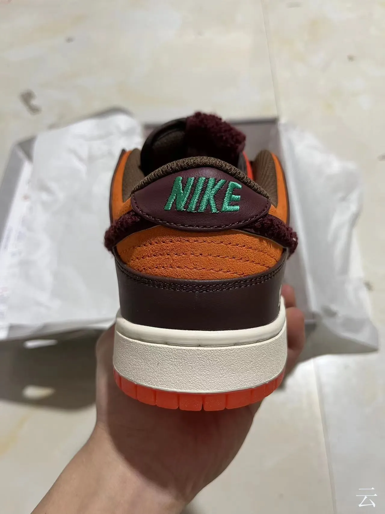 Nike Dunk Low खरगोश का वर्ष लाल भूरा स्केटबोर्ड जूते 7