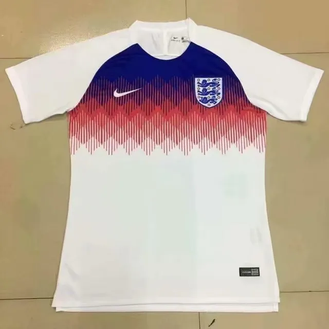 Nike England 纪念版 白色 海军蓝 渐变 箭头图案 拉格兰袖 球衣 2