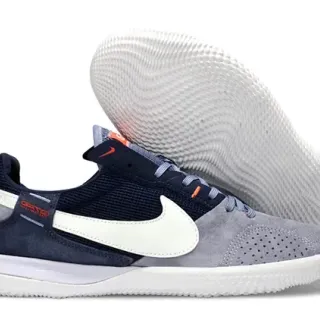 Nike Gato Navy Gray Low-Top Mesh And Suede Upper Sneakers