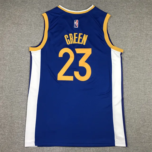 Nike Golden State Warriors #23 Swingman नीला सफेद बिना आस्तीन V-नेक जर्सी 2