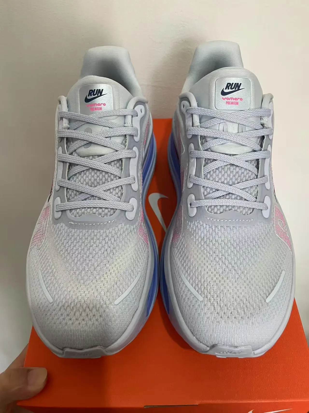 Nike Gris Bleu Tige Malla Ingénieril Double Visible Unités Air Zoom Sneakers Lifestyle 3