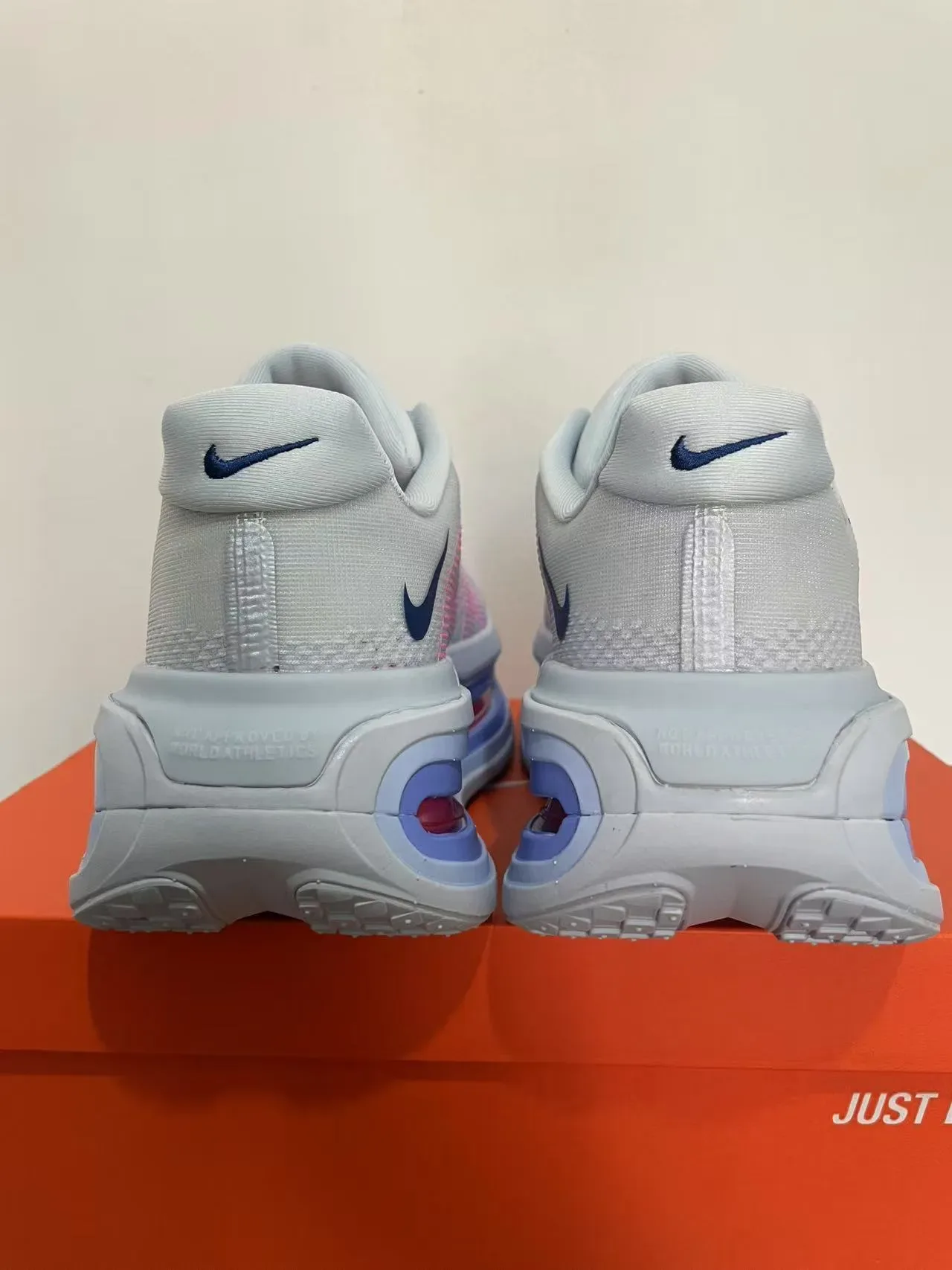Nike Gris Bleu Tige Malla Ingénieril Double Visible Unités Air Zoom Sneakers Lifestyle 4