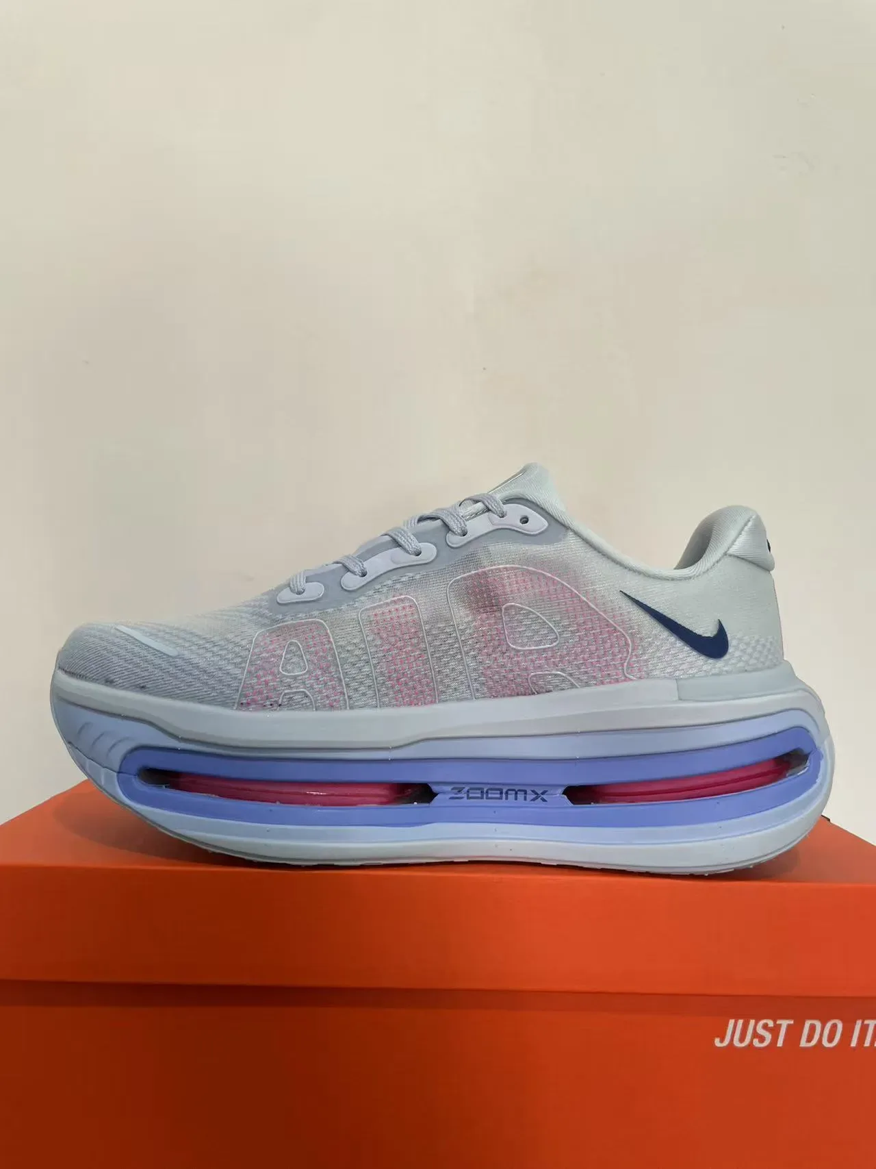 Nike Gris Bleu Tige Malla Ingénieril Double Visible Unités Air Zoom Sneakers Lifestyle 5