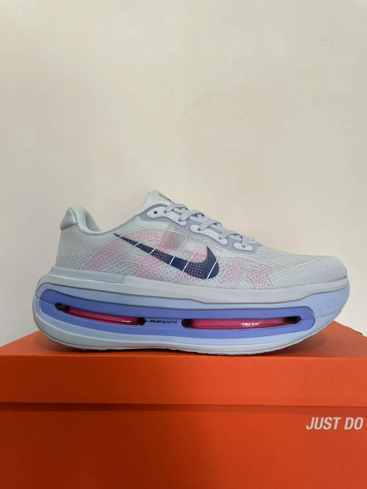 Nike Gris Bleu Tige Malla Ingénieril Double Visible Unités Air Zoom Sneakers Lifestyle 6