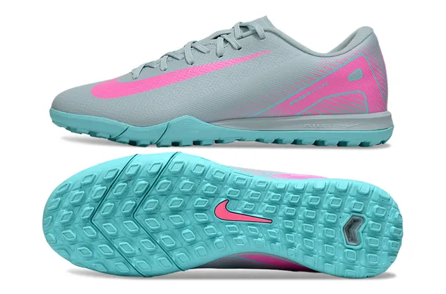 Nike ধূসর গোলাপি লো-কাট সিন্থেটিক আপার ডায়নামিক গ্রাফিক ওভারলে টার্ফ সকার শুস 6