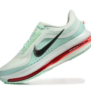 Nike Green Red Engineered Mesh Upper Translucent Air Zoom Unit Running Shoes