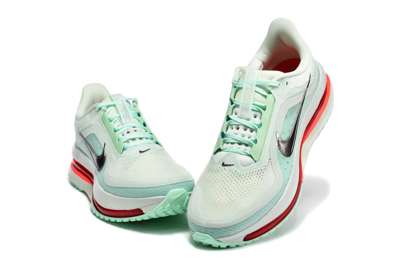 Nike Green Red Engineered Mesh Upper Translucent Air Zoom Unit Running Shoes 3