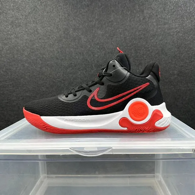 Nike KD 黑红 高帮 轮廓 显著 单字母图案 鞋跟 标志 篮球鞋 2