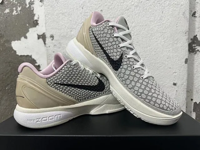 Nike Kobe 5 Protro धूसर सफेद गुलाबी बास्केटबॉल जूते 2